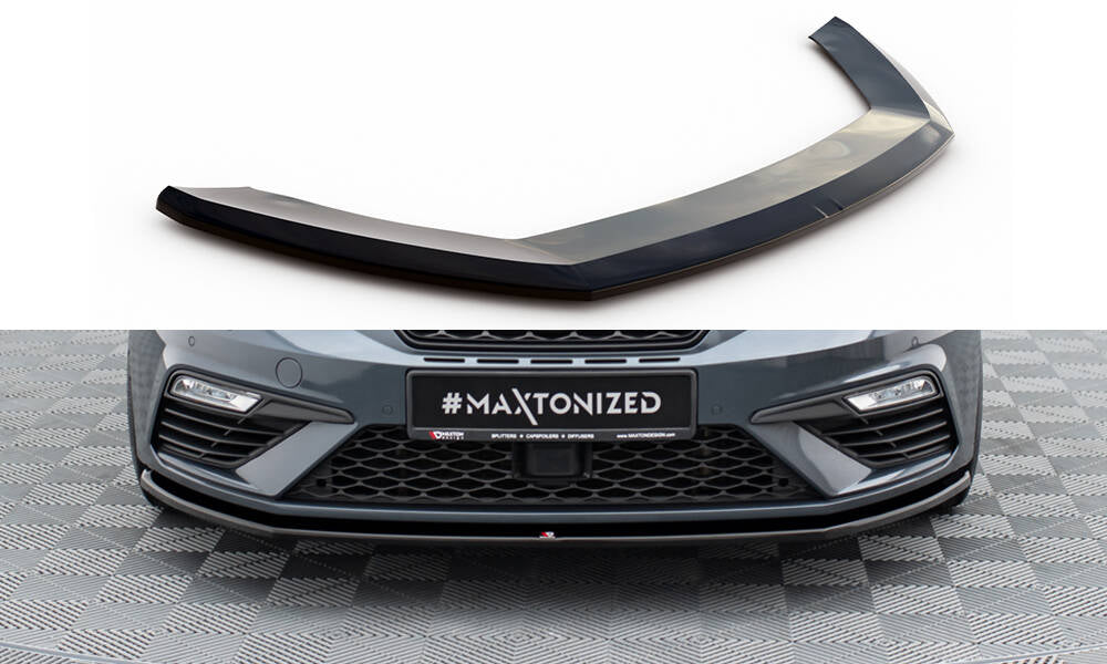 Maxton Design Front Splitter V.1 Seat Leon Cupra / FR Mk3 FL