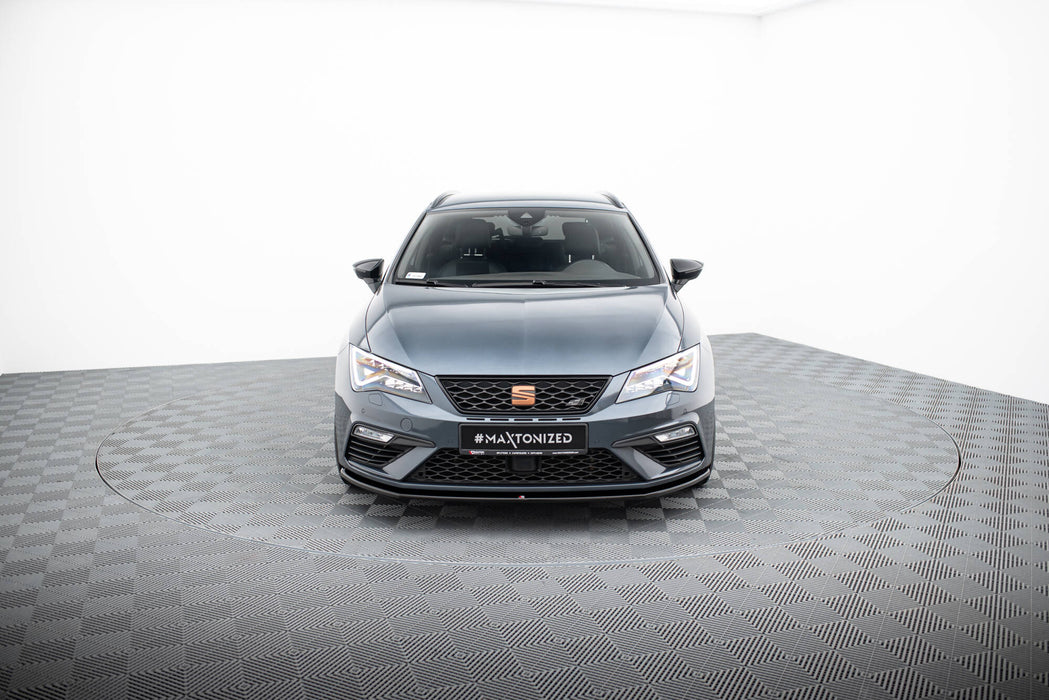 Maxton Design Front Splitter V.1 Seat Leon Cupra / FR Mk3 FL