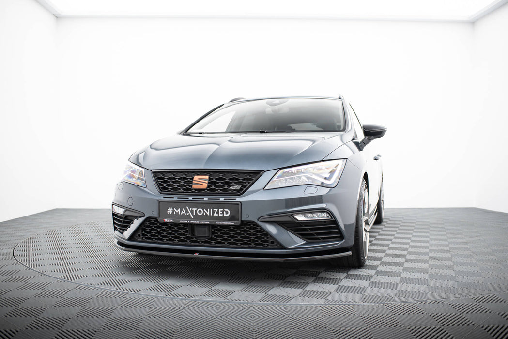 Maxton Design Front Splitter V.1 Seat Leon Cupra / FR Mk3 FL