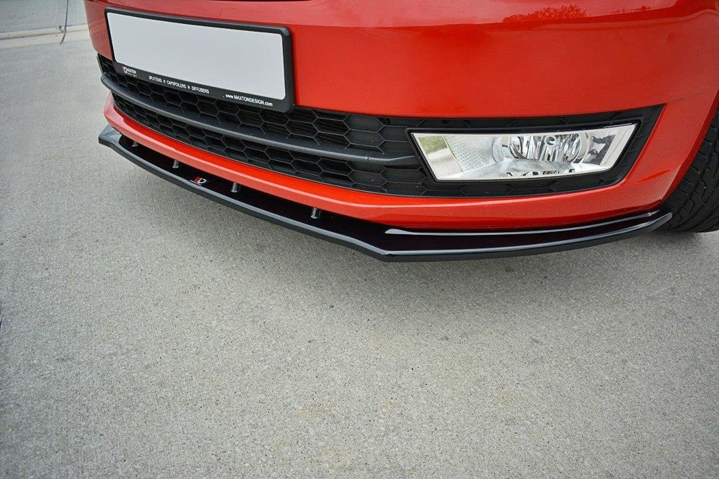 Maxton Design Front Splitter V.2 Skoda Rapid