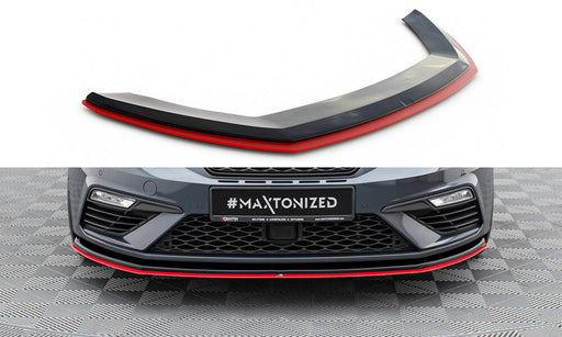 Maxton Design Front Splitter V.3 Seat Leon Cupra / FR Mk3 FL