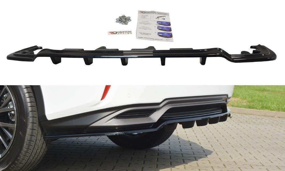 Maxton Design Rear Splitter Lexus RX Mk4 H (with vertical bars)