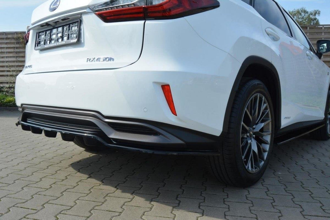 Maxton Design Rear Splitter Lexus RX Mk4 H (with vertical bars)