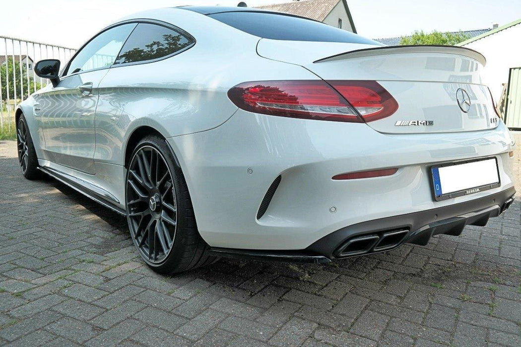 Maxton Design REAR SIDE SPLITTERS Mercedes C-class C205 63AMG Coupe