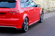 Maxton Design Side Skirts Diffusers Audi S3 8P / S3 8P FL / RS3 8P