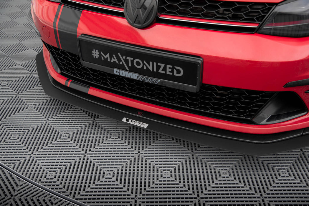 Maxton Design FRONT RACING SPLITTER VW GOLF VII GTI CLUBSPORT