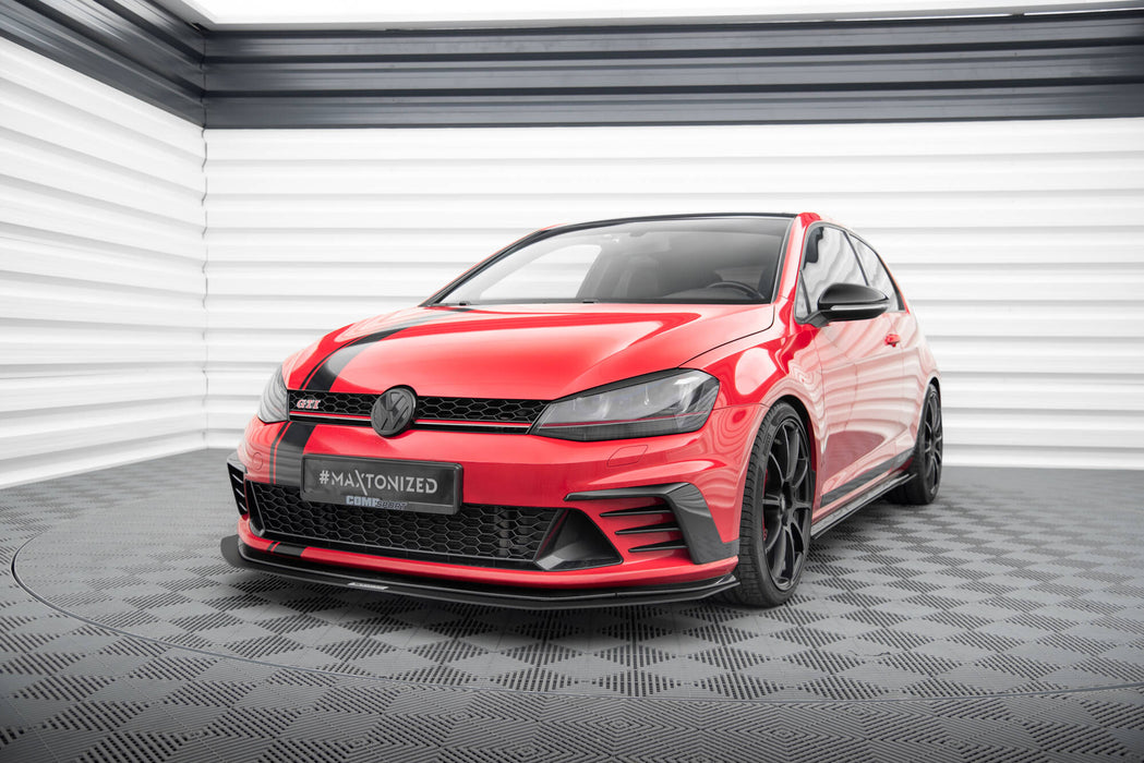 Maxton Design FRONT RACING SPLITTER VW GOLF VII GTI CLUBSPORT