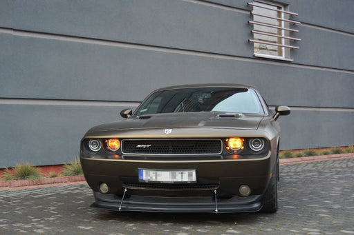 Maxton Design HYBRID FRONT SPLITTER V.1 DODGE CHALLENGER MK3. PHASE-I SRT8 COUPE