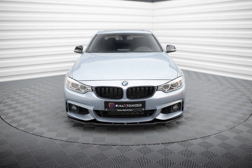 Maxton Design FRONT SPLITTER V.1 for BMW 4 Coupe / Gran Coupe / Cabrio M-Pack F32 / F36 / F33