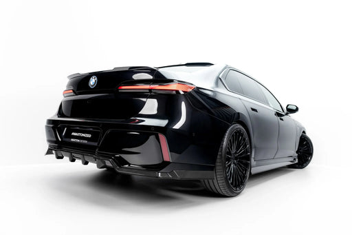 Prepreg Carbon Fiber Rear Splitter (with vertical bars) BMW 7 M-Pack / i7 M-Pack G70