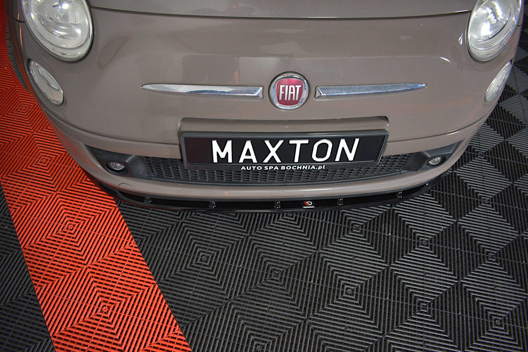 Maxton Design FRONT SPLITTER V.1 FIAT 500 HATCHBACK PREFACE