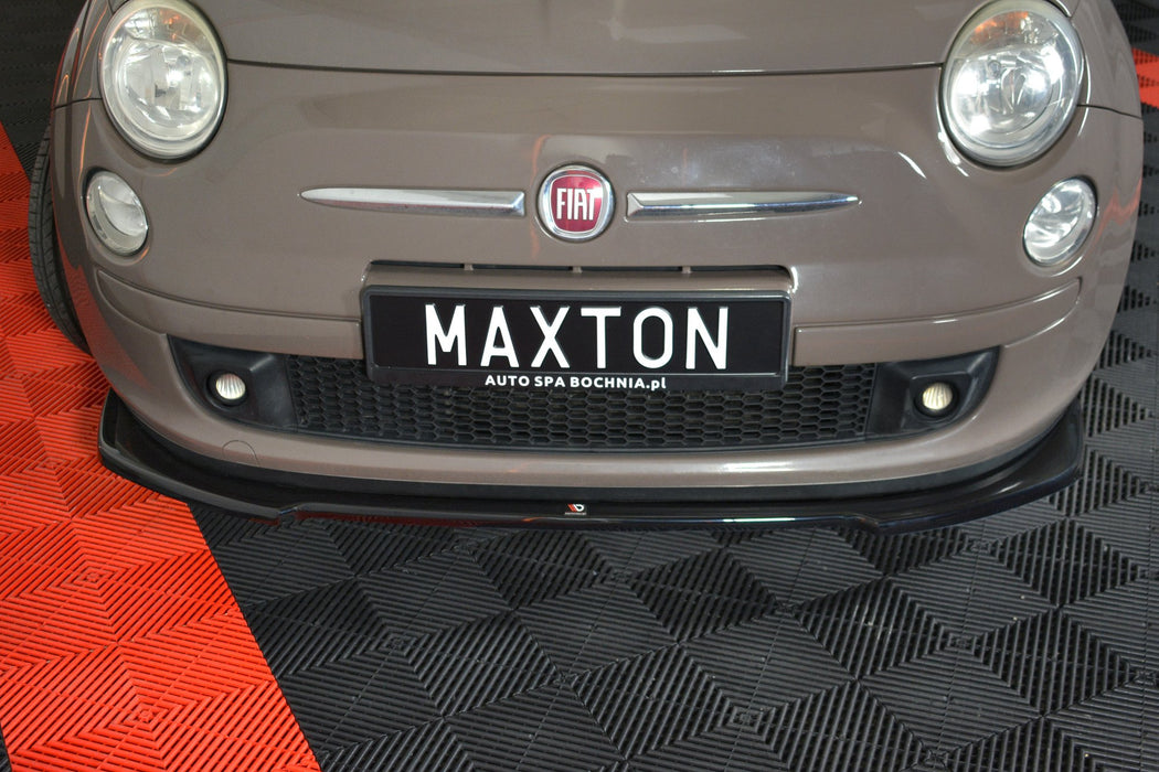 Maxton Design FRONT SPLITTER V.2 FIAT 500 HATCHBACK PREFACE