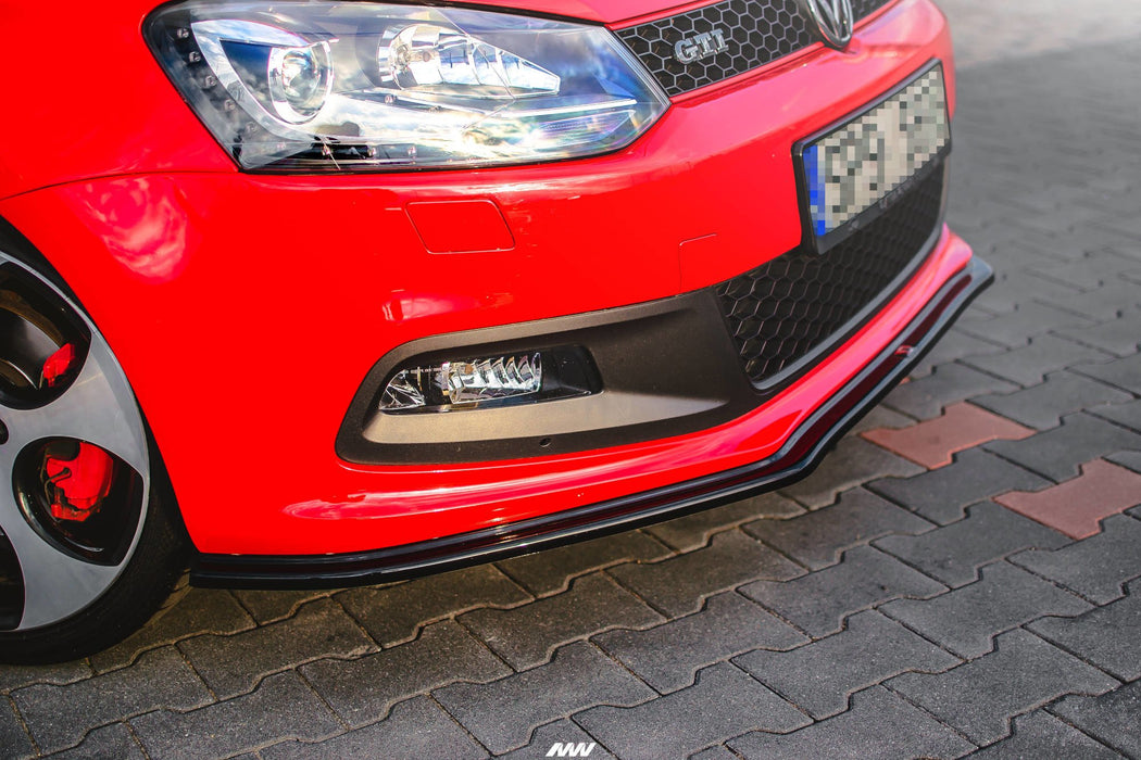 Maxton Design FRONT SPLITTER V.2 VOLKSWAGEN POLO MK5 GTI 6R PREFACE