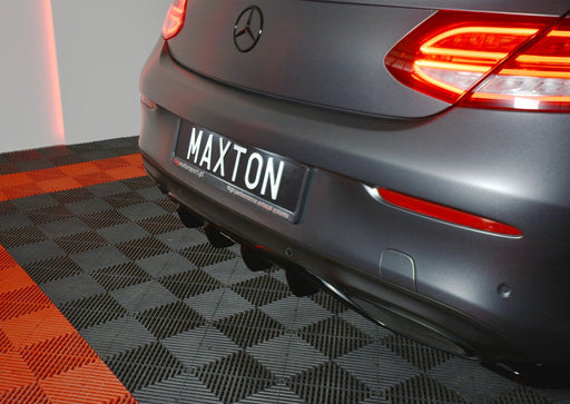 Maxton Design REAR VALANCE MERCEDES- BENZ C-CLASS W205 COUPE AMG-LINE