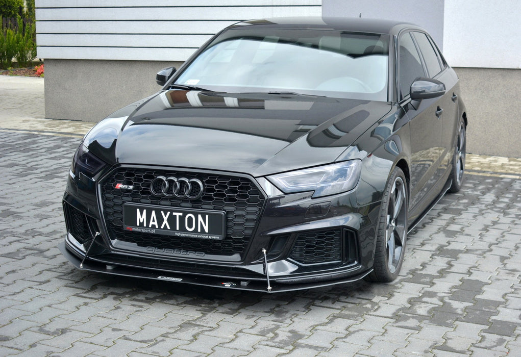 Maxton Design Front Racing Splitter V.1 Audi RS3 8V FL Sportback