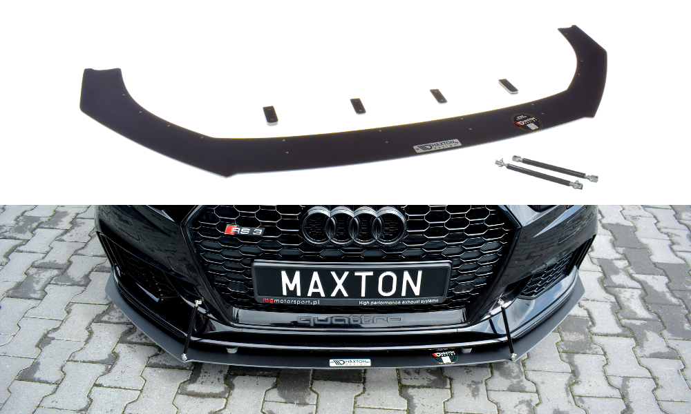 Maxton Design Front Racing Splitter V.1 Audi RS3 8V FL Sportback