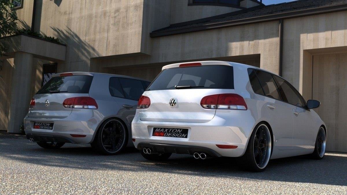 Maxton Design REAR VALANCE VW GOLF VI WITH 2 EXHAUST HOLE