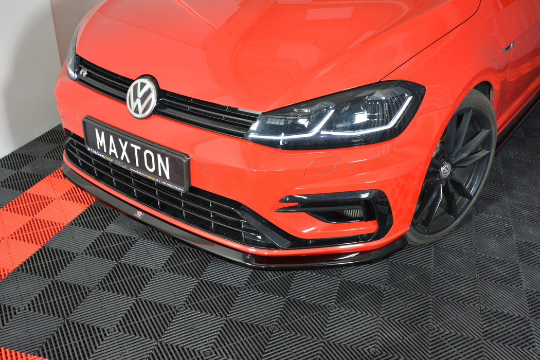 Maxton Design Front Splitter V.6 VW Golf 7 R / R-Line Facelift