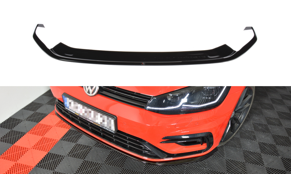 Maxton Design Front Splitter V.7 VW Golf 7 R / R-Line Facelift