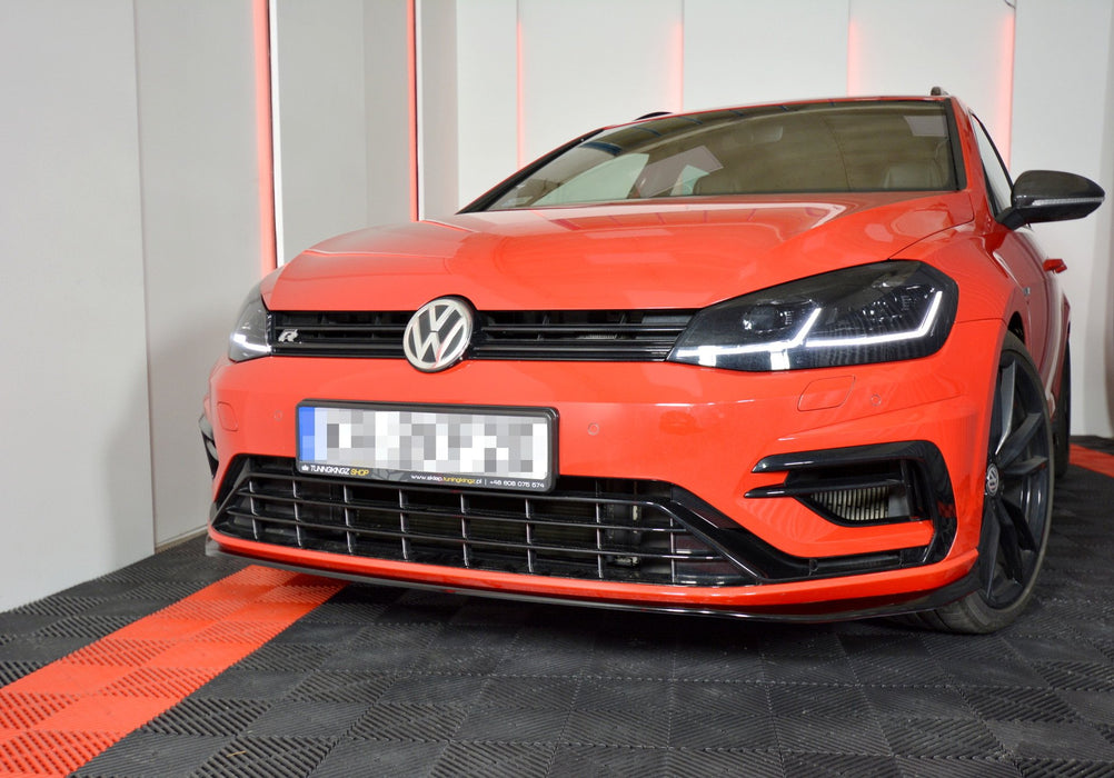 Maxton Design Front Splitter V.7 VW Golf 7 R / R-Line Facelift