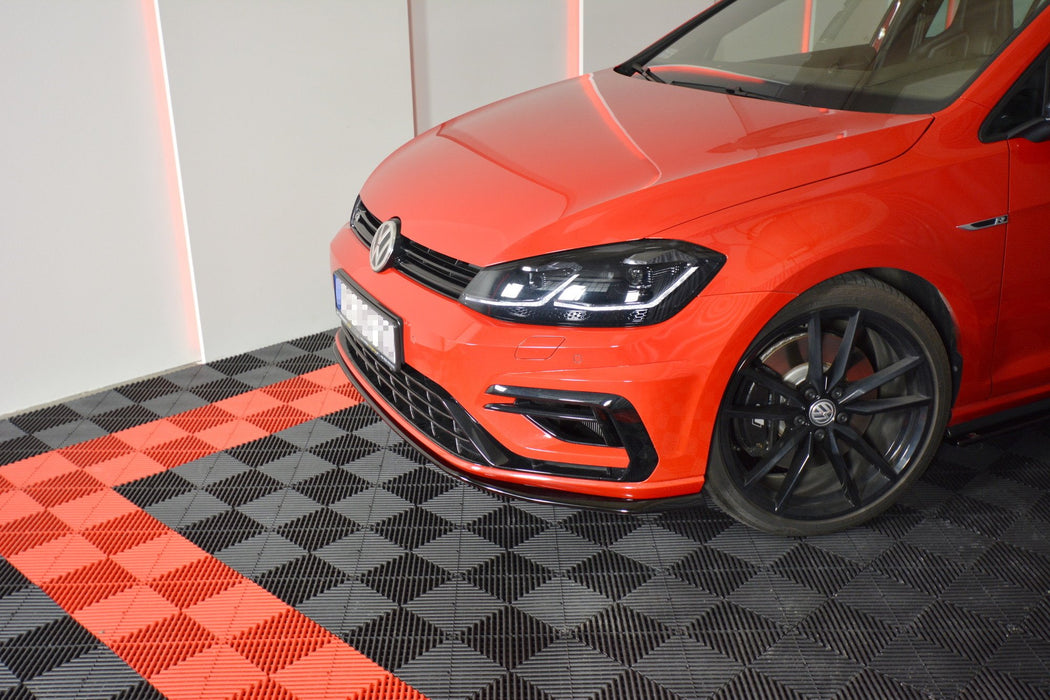 Maxton Design Front Splitter V.7 VW Golf 7 R / R-Line Facelift