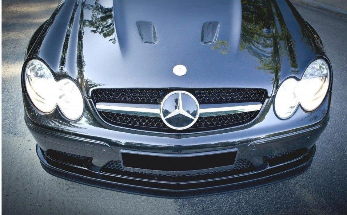 Maxton Design FRONT SPLITTER MERCEDES CLK W209 BLACK (SL BLACK SERIES LOOK)