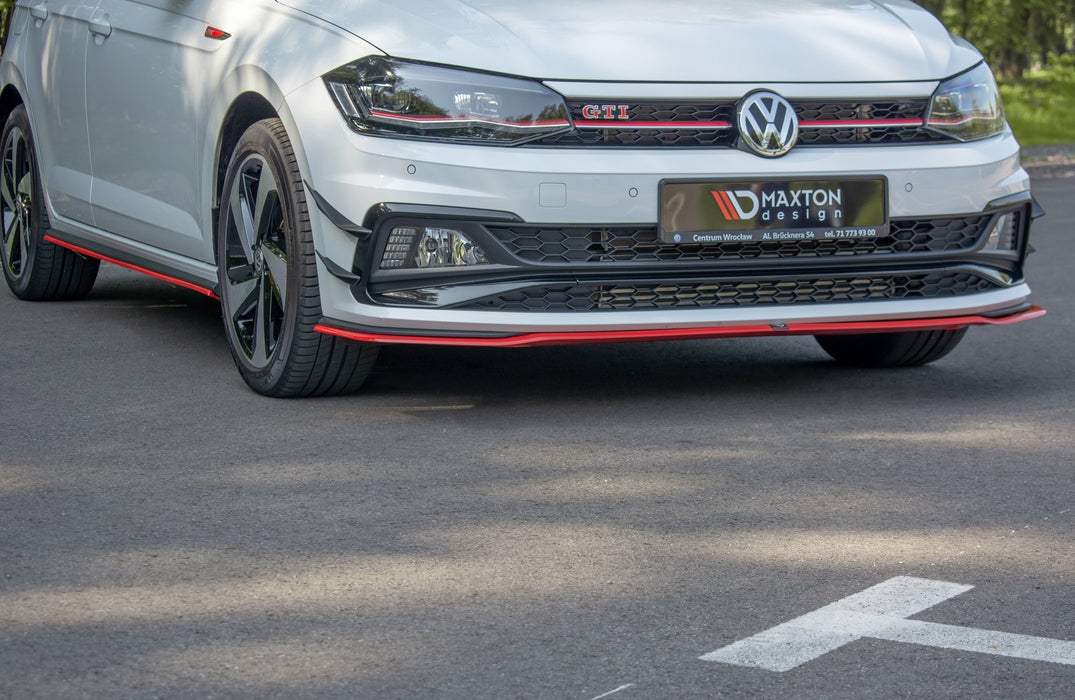 Maxton Design FRONT SPLITTER V.2 VW POLO MK6 GTI