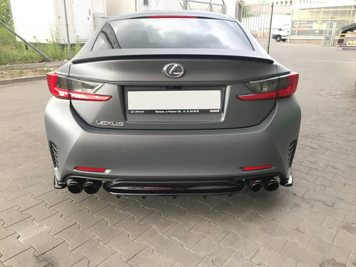 Maxton Design Rear Splitter (WITH VERTICAL BARS) Lexus Rc