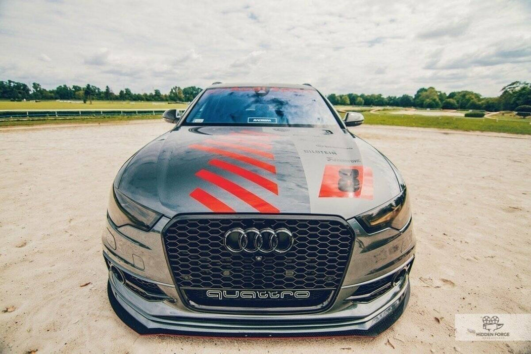 Maxton Design FRONT RACING SPLITTER AUDI A6 C7 S-LINE (2 splitters = 1 set)