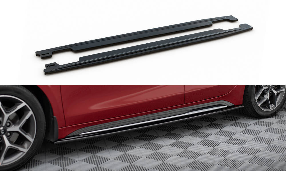 Maxton Design Side Skirts Diffusers Kia Ceed GT / GT-Line Mk3 / Proceed Mk1