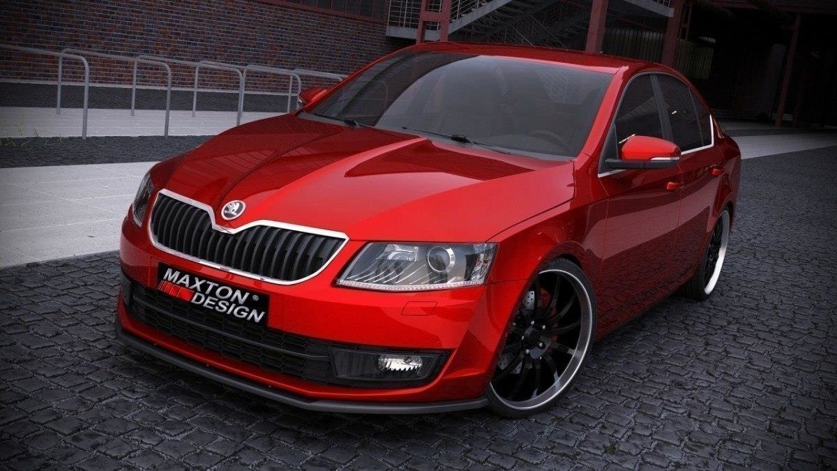 Maxton Design Front Splitter V.1 Skoda Octavia Mk3