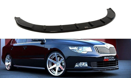 Maxton Design Front Splitter Skoda Superb Mk2 (For Sport Front Bumper Spoiler)