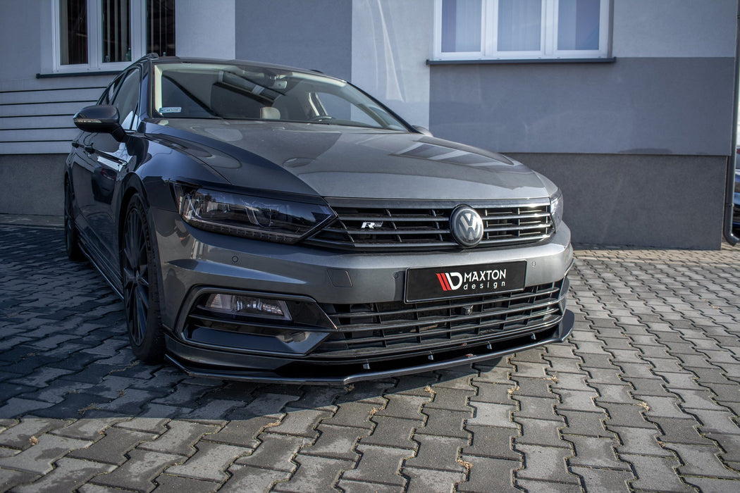 Maxton Design Front Splitter V.1 Volkswagen Passat R-Line B8