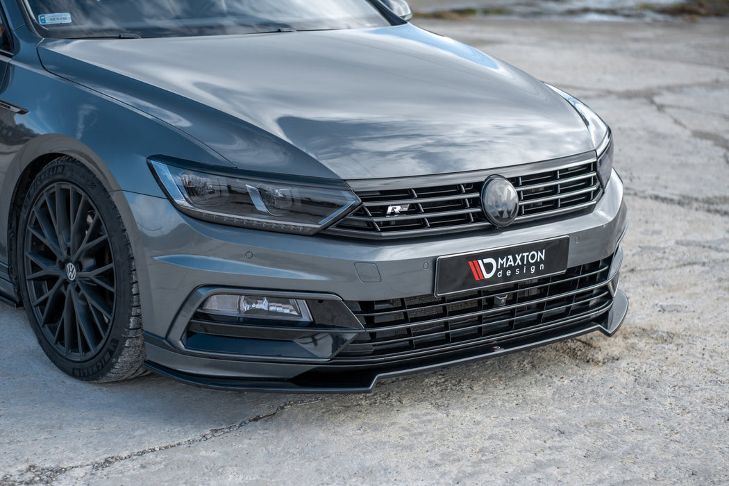 Maxton Design Front Splitter V.2 Volkswagen Passat R-Line B8