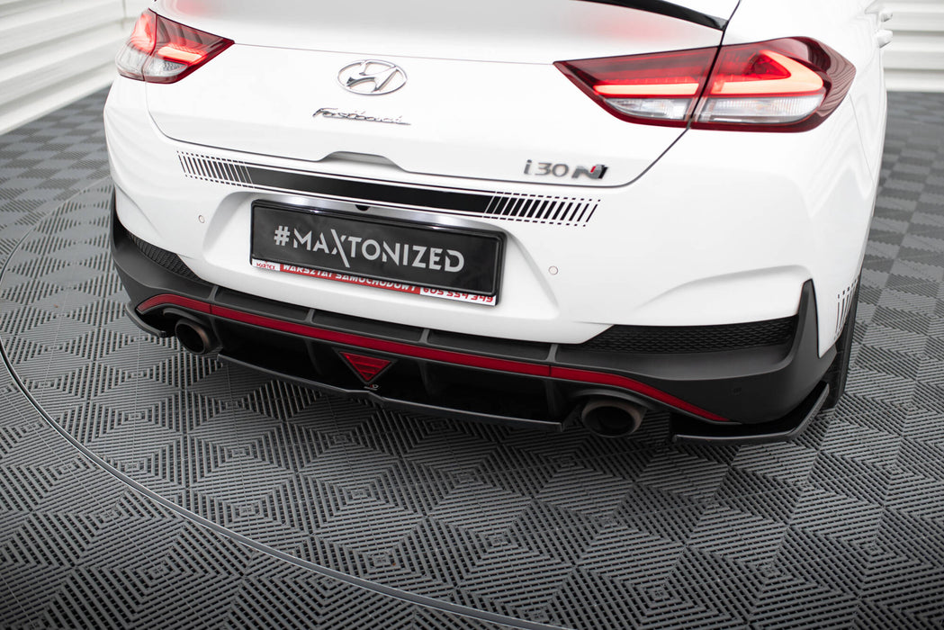 Maxton Design Rear Splitter (with vertical bars) Hyundai I30 N Mk3 Fastback