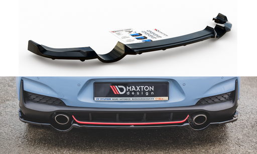 Maxton Design Rear Splitter (with vertical bars) Hyundai I30 N Mk3 Hatchback