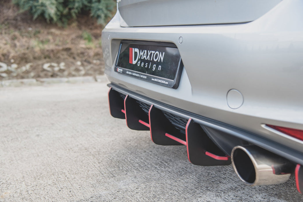 Maxton Design Racing Durability Rear Diffuser V.1 VW Golf 7 GTI