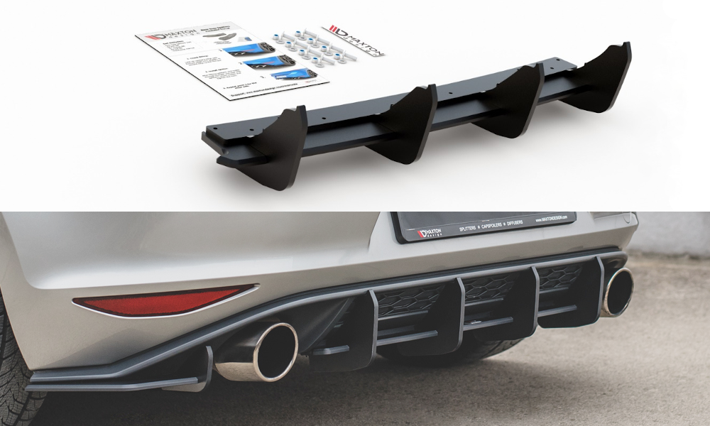 Maxton Design Racing Durability Rear Diffuser V.1 VW Golf 7 GTI