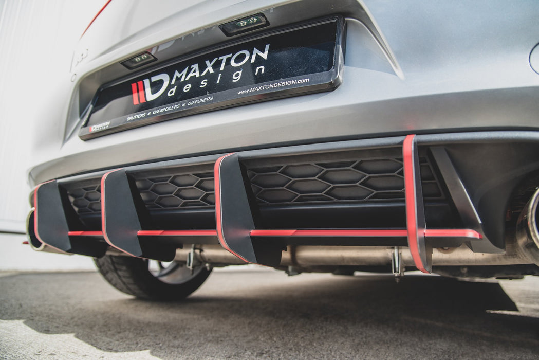 Maxton Design Racing Durability Rear Diffuser V.2 VW Golf 7 GTI