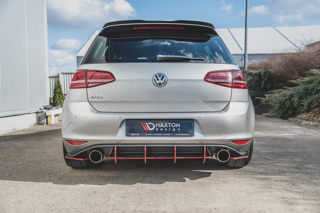 Maxton Design Racing Durability Rear Diffuser V.2 VW Golf 7 GTI