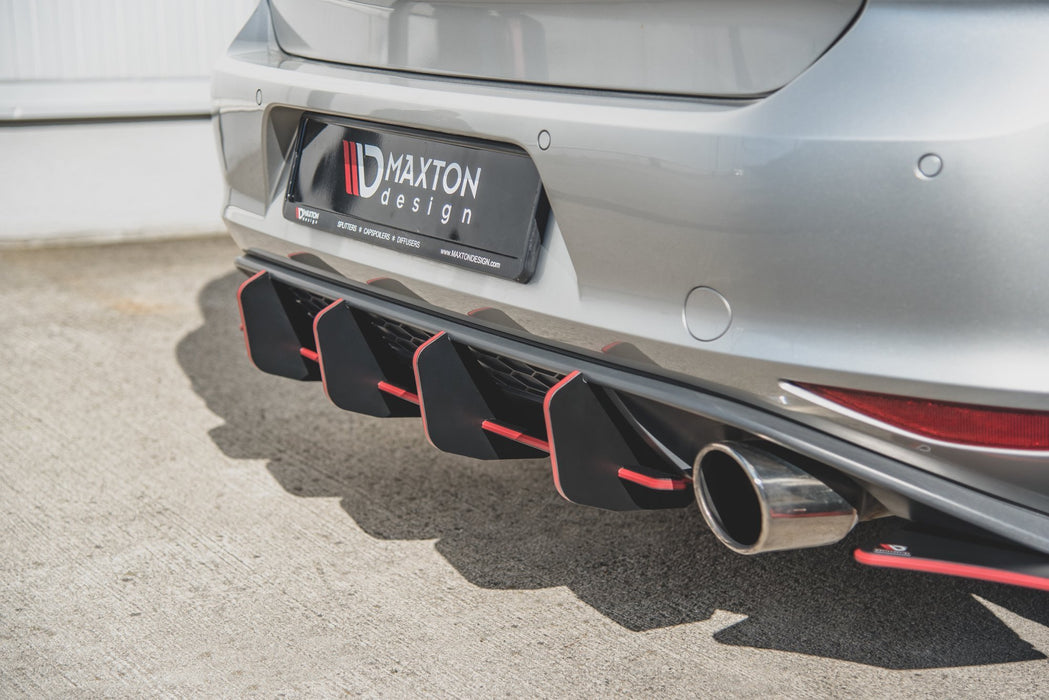 Maxton Design Racing Durability Rear Diffuser V.2 VW Golf 7 GTI