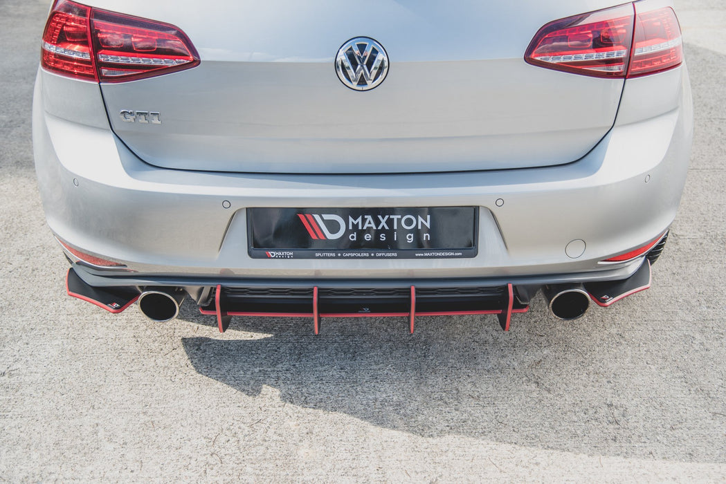 Maxton Design Racing Durability Rear Diffuser V.2 VW Golf 7 GTI