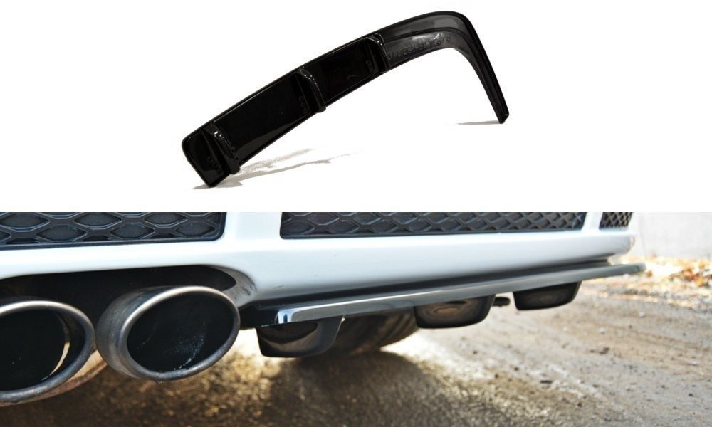 Maxton Design REAR SPLITTER AUDI RS4 B5 (with a vertical bar)