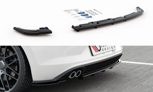 Maxton Design Rear Splitter (with vertical bars) VW Polo 6 GTI Mk6