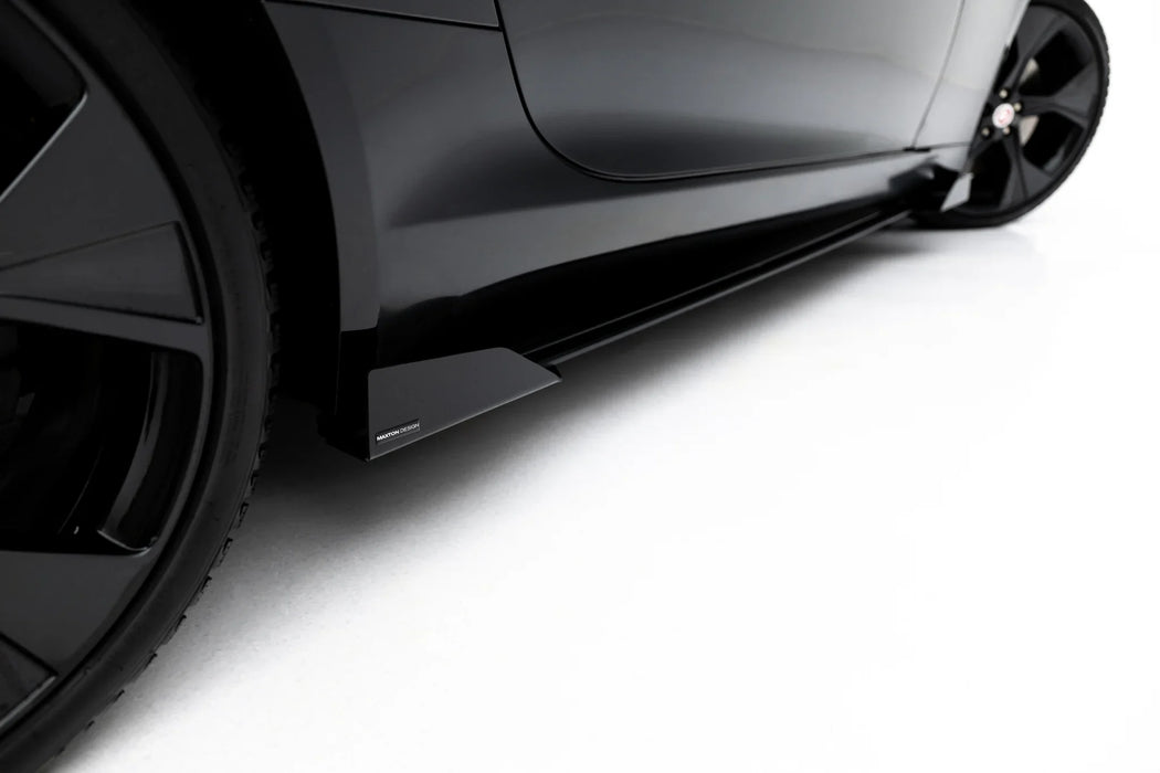Street Pro Side Skirt Diffusers + Flaps Jaguar F-Type X152 Facelift 2