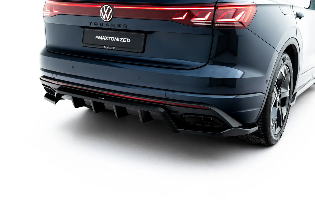 Rear Splitter (with vertical bars) Volkswagen Touareg Elegance Mk3 Facelift