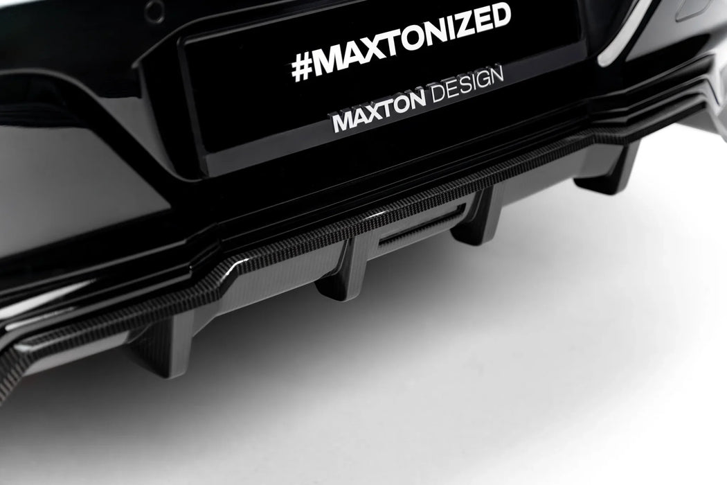 Prepreg Carbon Fiber Rear Splitter (with vertical bars) BMW 7 M-Pack / i7 M-Pack G70