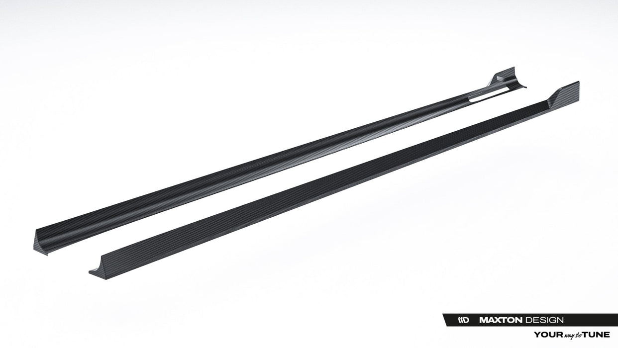 Prepreg Carbon Fiber Side Skirt Diffusers BMW 7 M-Pack / M760e / i7 M-Pack G70