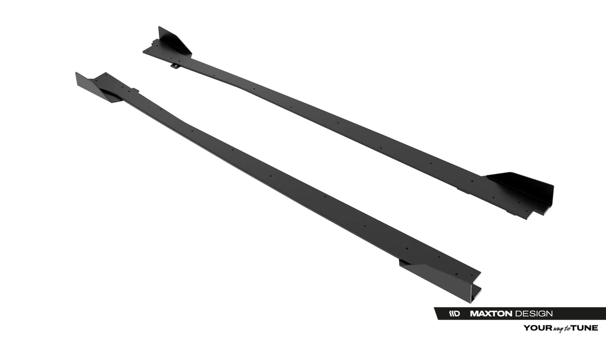 Street Pro Side Skirt Diffusers + Flaps Jaguar F-Type X152 Facelift 2