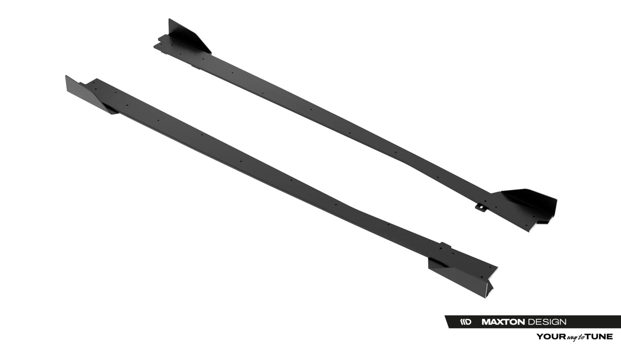 Street Pro Side Skirt Diffusers + Flaps Jaguar F-Type X152 Facelift 2